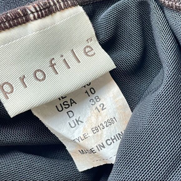 Profile By Gottex Brown Ruffle One Piece Swim Suit - Picture 4 of 6